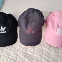 3 Brand New Adidas Hats