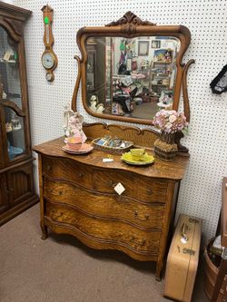 Antique Dresser with Mirror