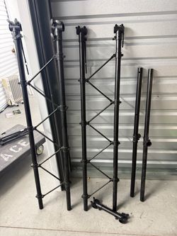 Black DJ Speaker Stand Truss System Set