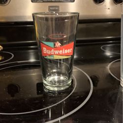Retro Budweiser Glass