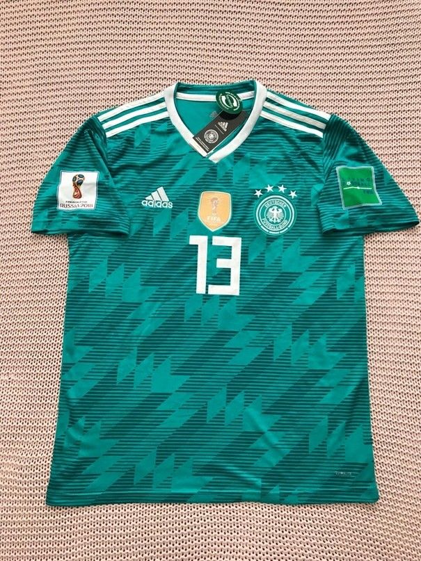 Thomas Muller Germany National Soccer Team New Men's Away Green World Cup 2018 Soccer Jersey - Size M and L