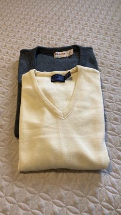 Two Mens V Neck Vests