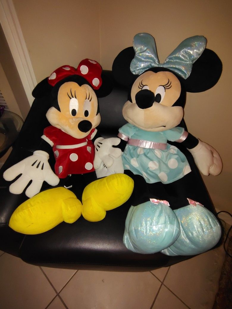 Both Red Minny And Blue Minny Mouse Life Size