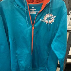Fanatics Miami Dolphins zip up hoodie jacket