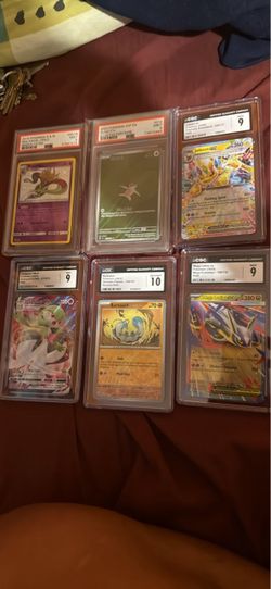 Lot of 6 Graded Pokémon Cards CGC PSA