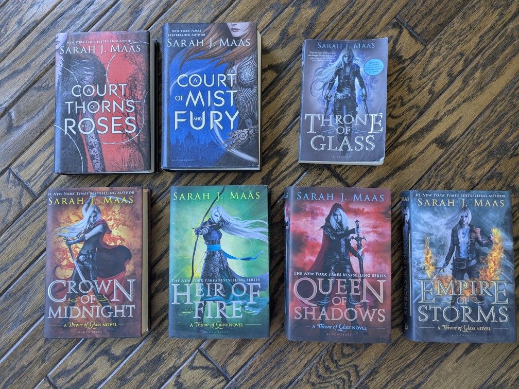 ORIGINAL COVER Sarah J. MaasBook Bundle (ACOTAR & Throne of Glass Series) First Edition ACOTAR