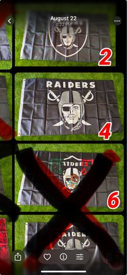 Brand new Las Vegas Raiders flags