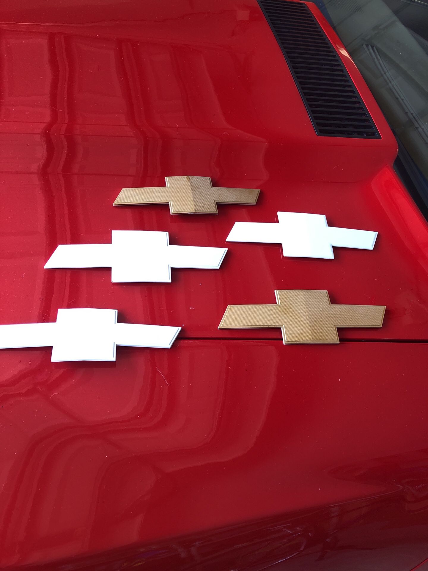 Chevy bow ties from Colorado truck can paint any color