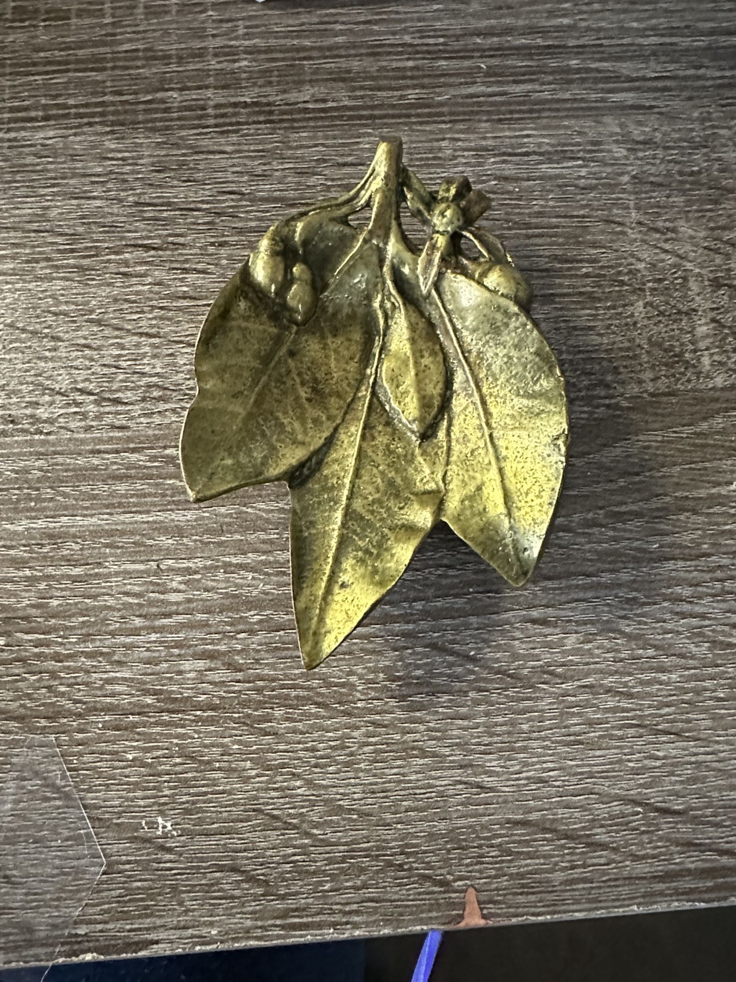 Vintage Virginia Metalcrafters Orange Leaf Tray