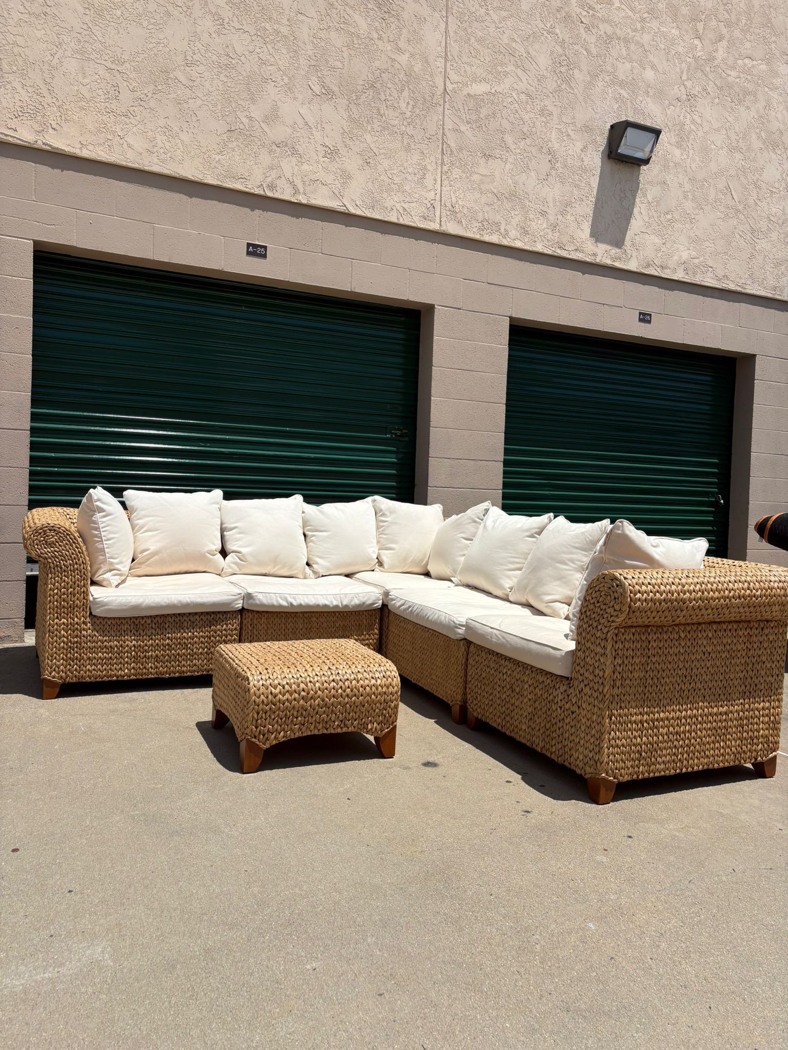 Seagrass Pottery Barn Modular Couch 🛻Delivery Available 🛻