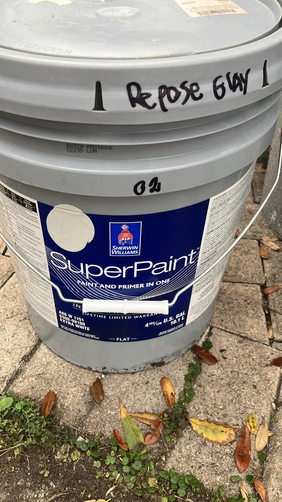 Paint Interior Flat Superpaint (Repose Gray)