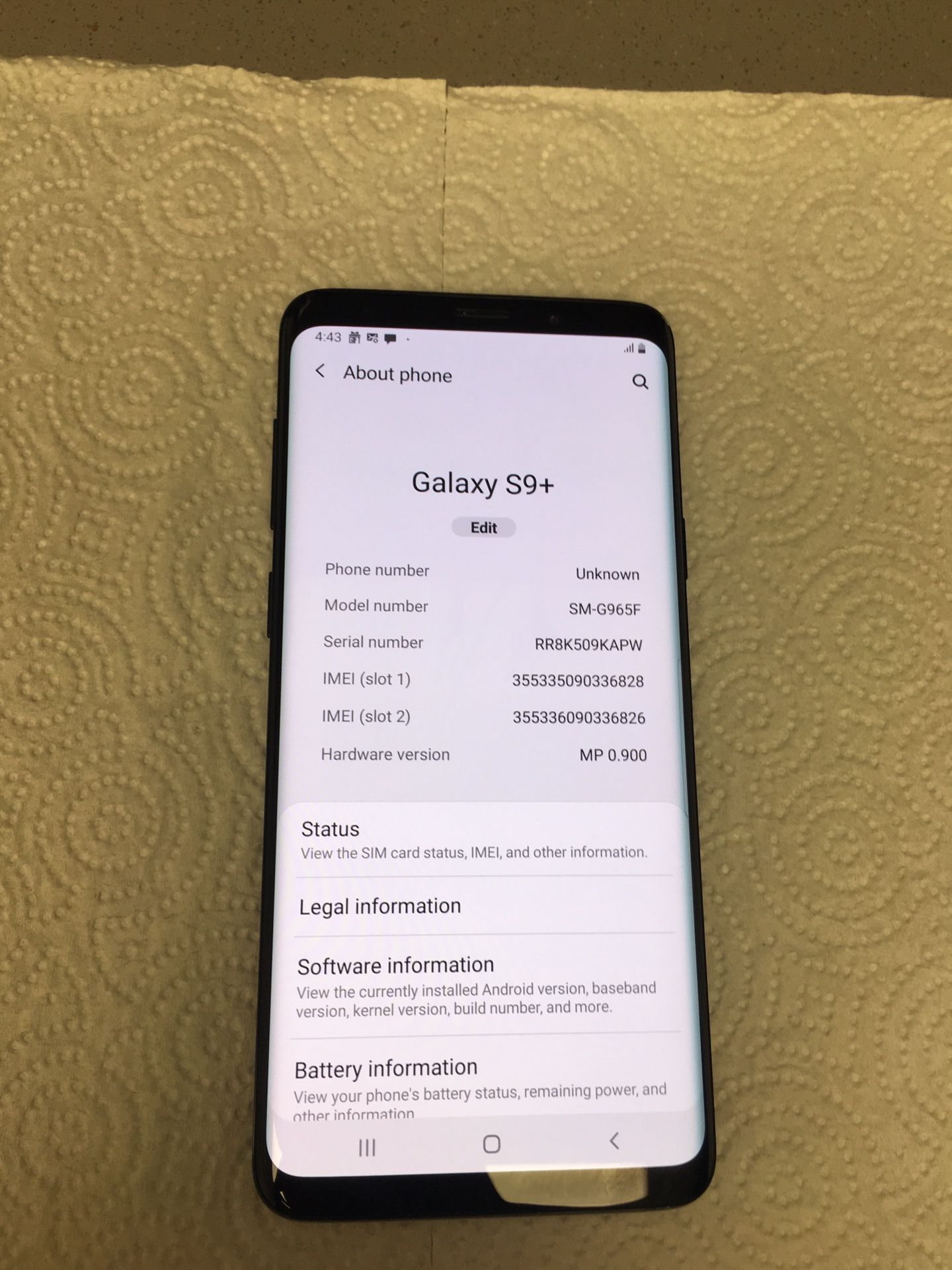 Samsung S9 plus de 64 GB Desbloqueado