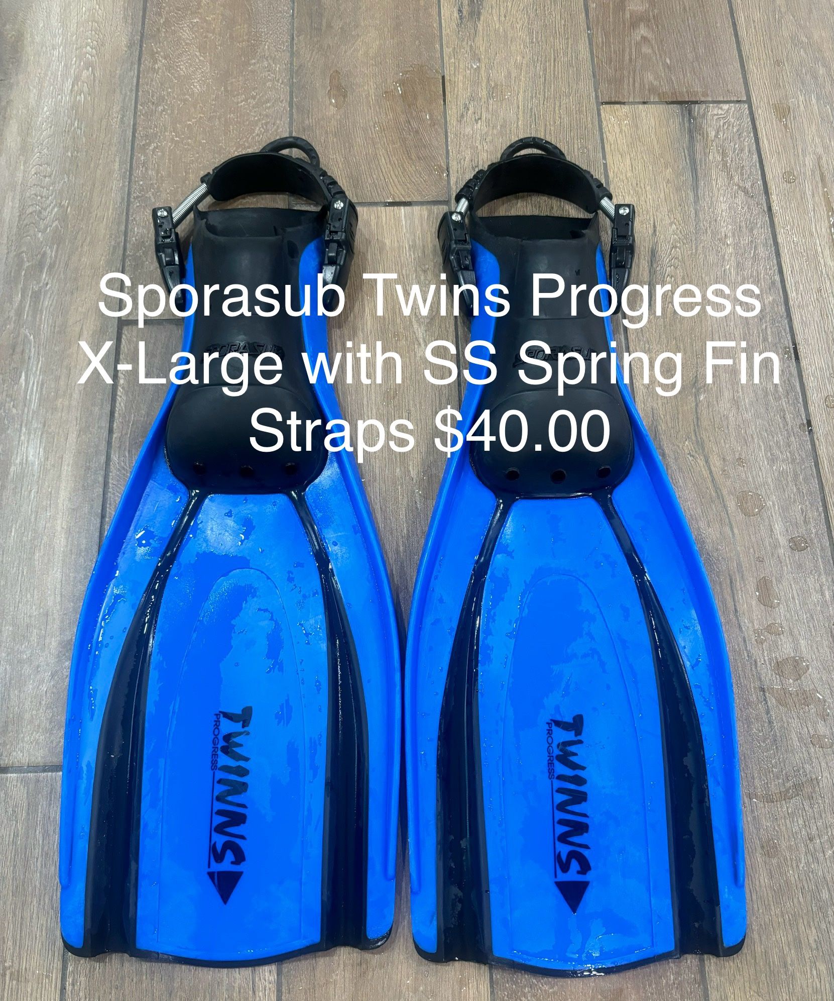 Dive Fins ($10 - $40) See Picture Below for Size and Price