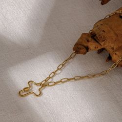 N105- Fashion Cross Pendant Necklace 316L