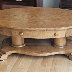 Oak Oval Coffee Table 30"x48"x18"