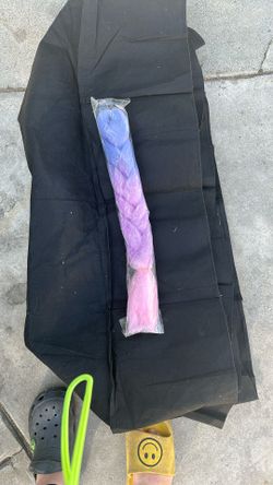 Cotton Candy Colored Hair Extension Braided