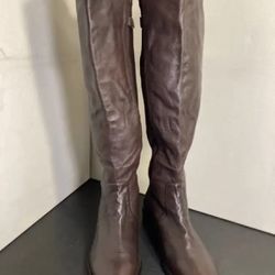 Authentic Coach Brown Leather Boots