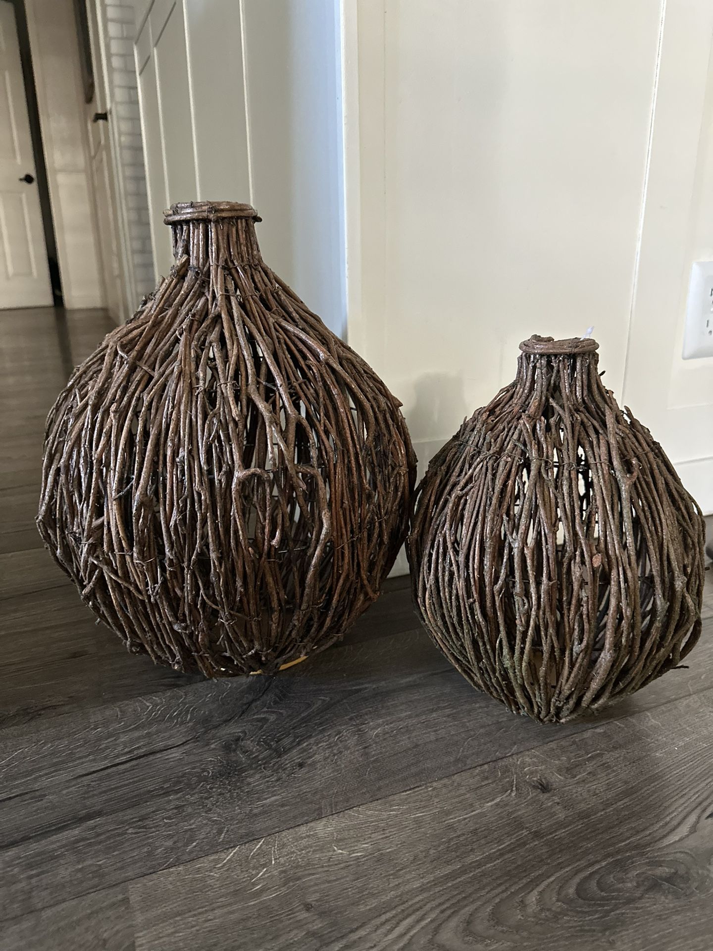 Pair Of Twig Vases 