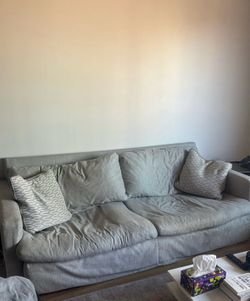 First couch is 200$ the smaller couch is 100$