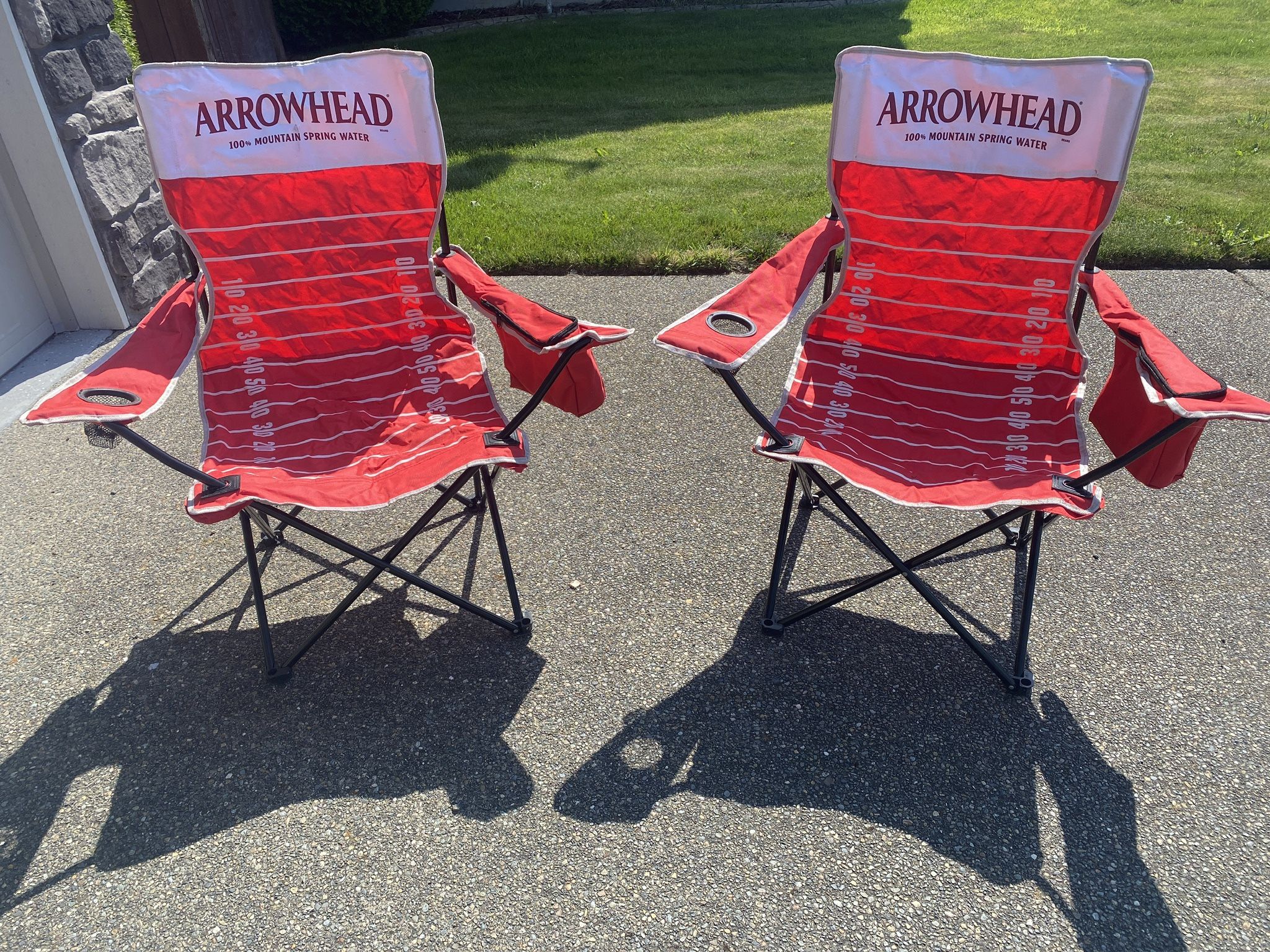Set Of 2 Fold Up Camping yard Chairs