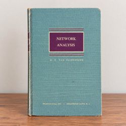 1955 Vintage Network Analysis by M.E. Van Valkenburg Hardcover Book