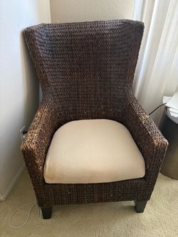 Indoor/outdoor wicker chair