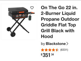 BlackStone grill.