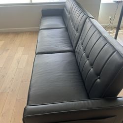Leather Futon Couch