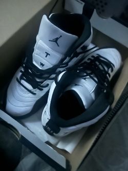 Air Jordan White and Black Sneakers