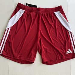 NEW Adidas Men's Tiro 24 Shorts Red/White Extra Large