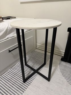 Real marble side table/end table/night stand