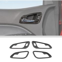 Inner Door Handle Cover Trim Compatible with 2014-2024+Chevy Colorado,for 2014-2022 GMC-Canyon wood