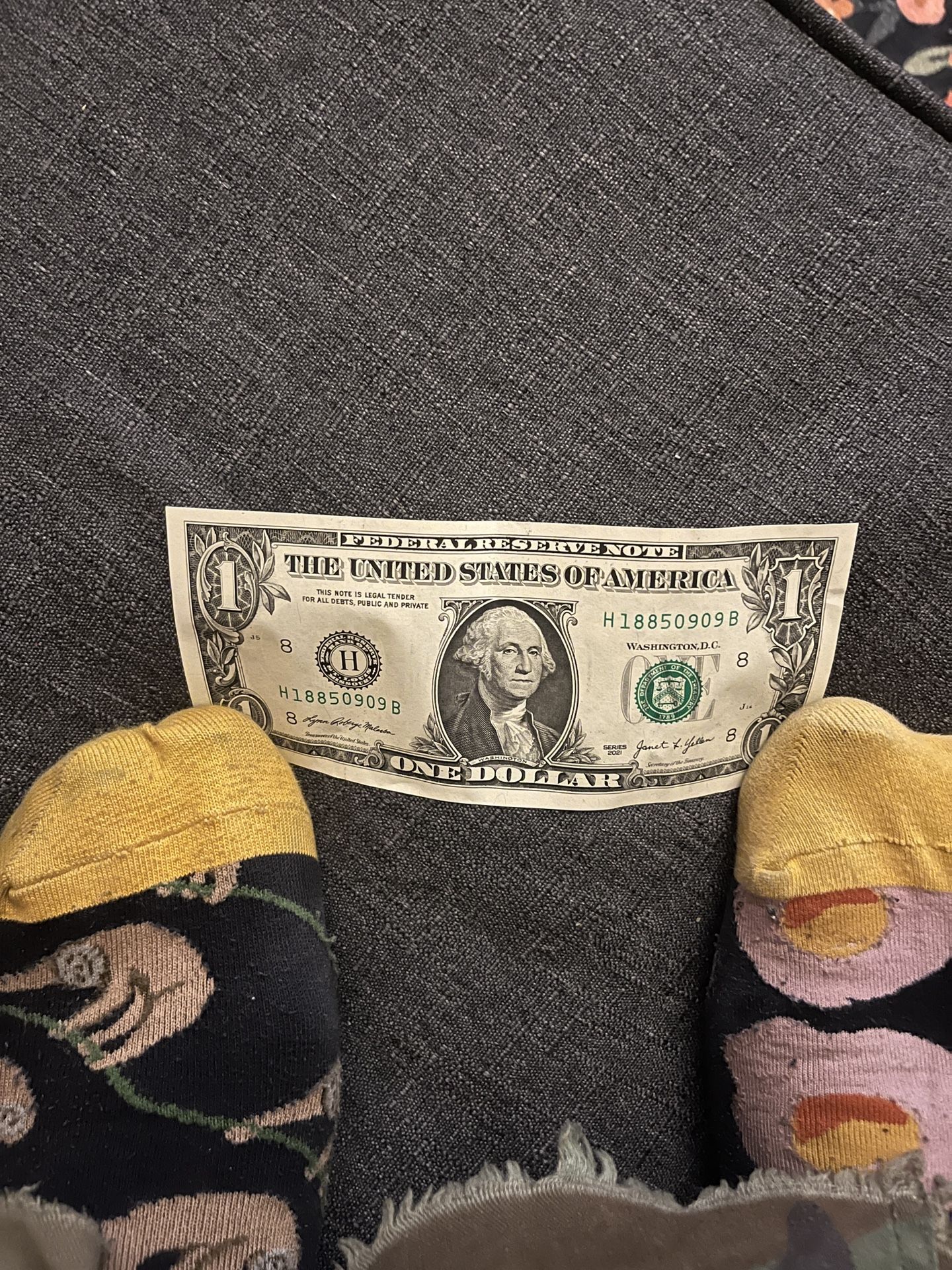 1$ bill