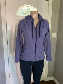 Women’s purple North Face zip up jacket size small
