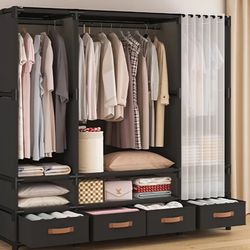 Japanese Closet, Metal/ Dark Night, H-6ft. W-1.5ft. L-4ft.
