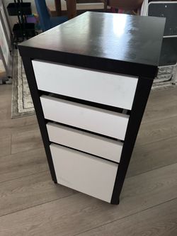 IKEA drawer black and white $60