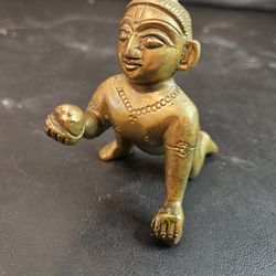 Brass Hindu Bala Krishna