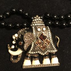 Beautiful Elephant Necklace By Heidi Daus 