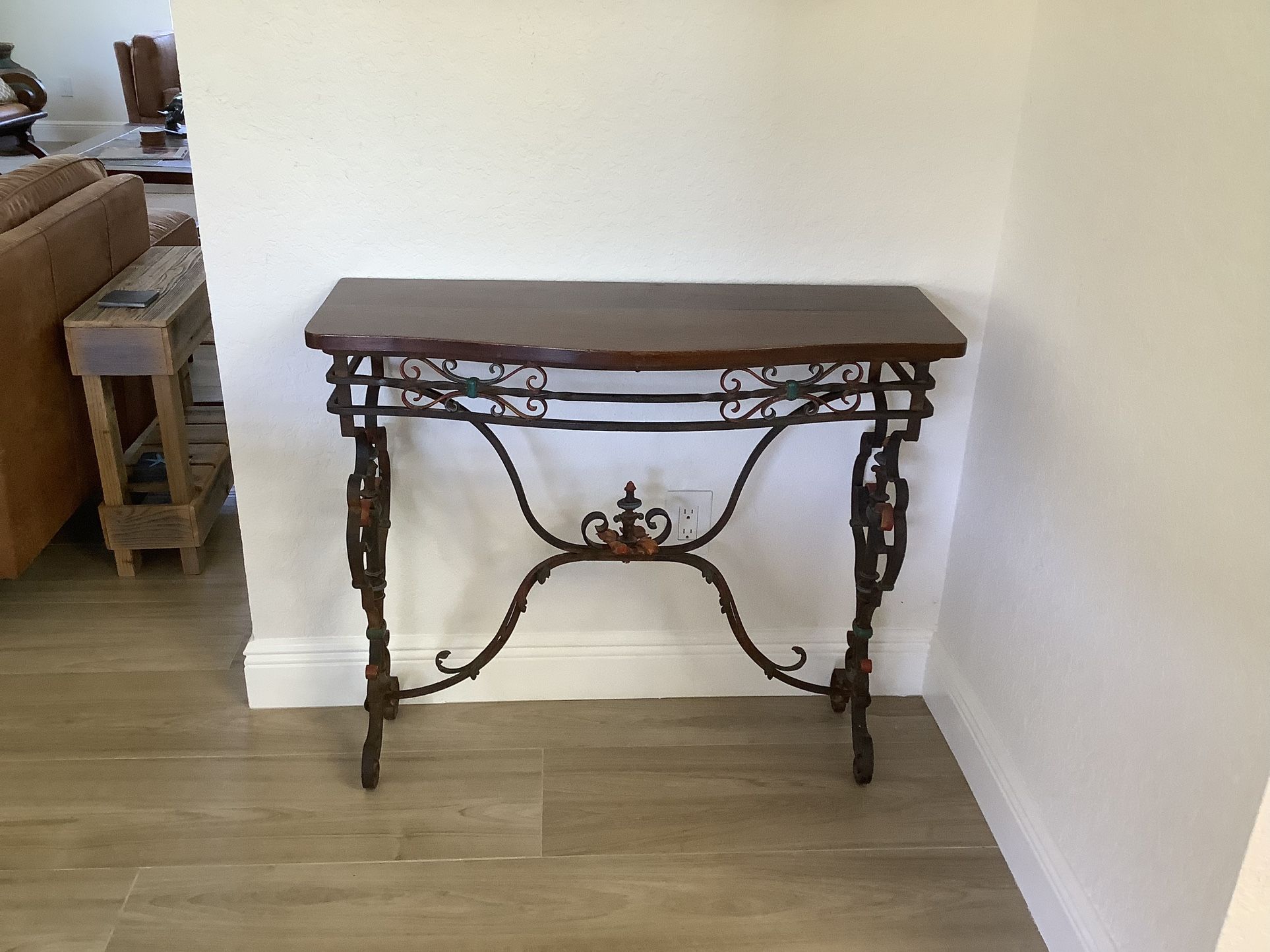 Solid Wood and Iron  Table