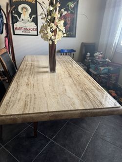 Large Granite Dinning Table