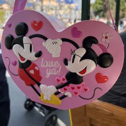 Disneyland Valentines Bucket Mickey Minnie Mouse 2025 Popcorn
