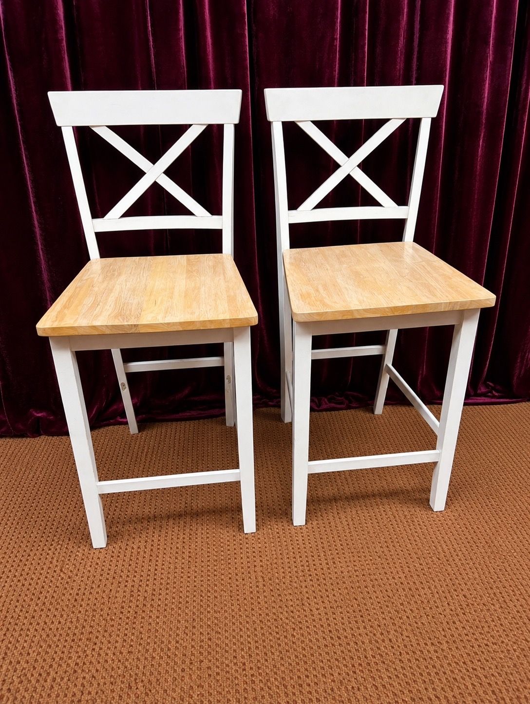 Set two farmhouse stools