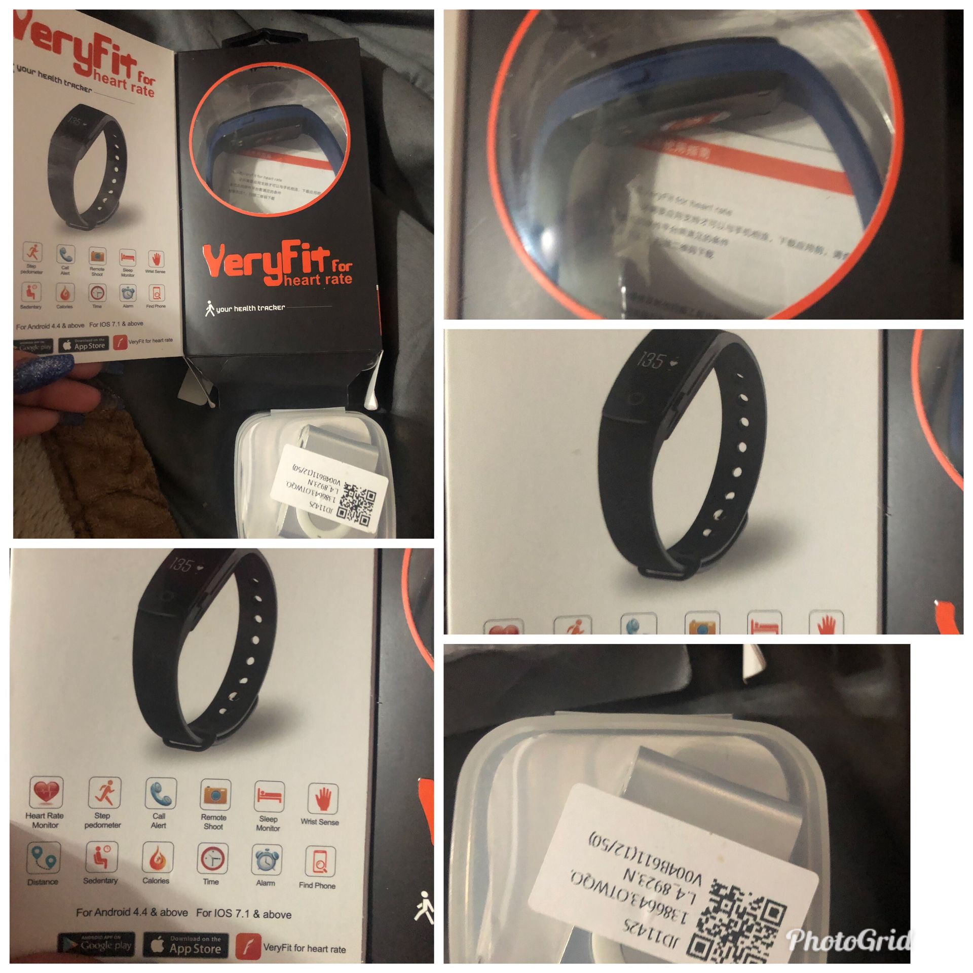 Very fit watch and mp3 with headphones will work with any phone or tablet