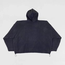 Yeezy Gap Polar Fleece Padded Hoodie Dark Blue / Retail $200 NEW B706