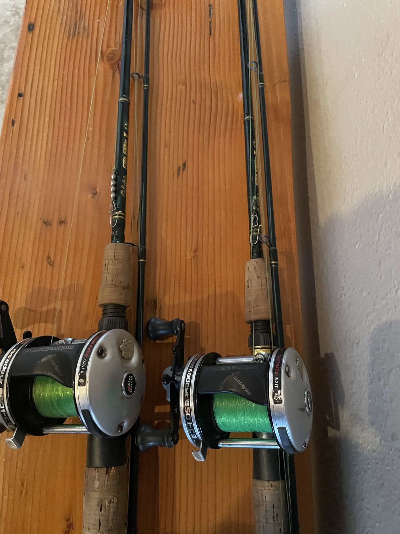 Pair of Light Salmon Rods/Reel Combos. 