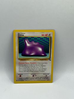Pokemon Fossil Ditto Card #18