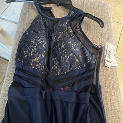 Brand New navy Blue Evening Dress 