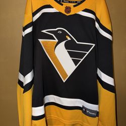 Fanatics Breakaway NHL Hockey Pittsburgh Penguins Reverse Retro Jersey Men Large