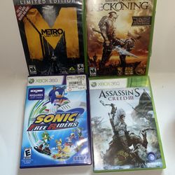 4 xbox 360 games