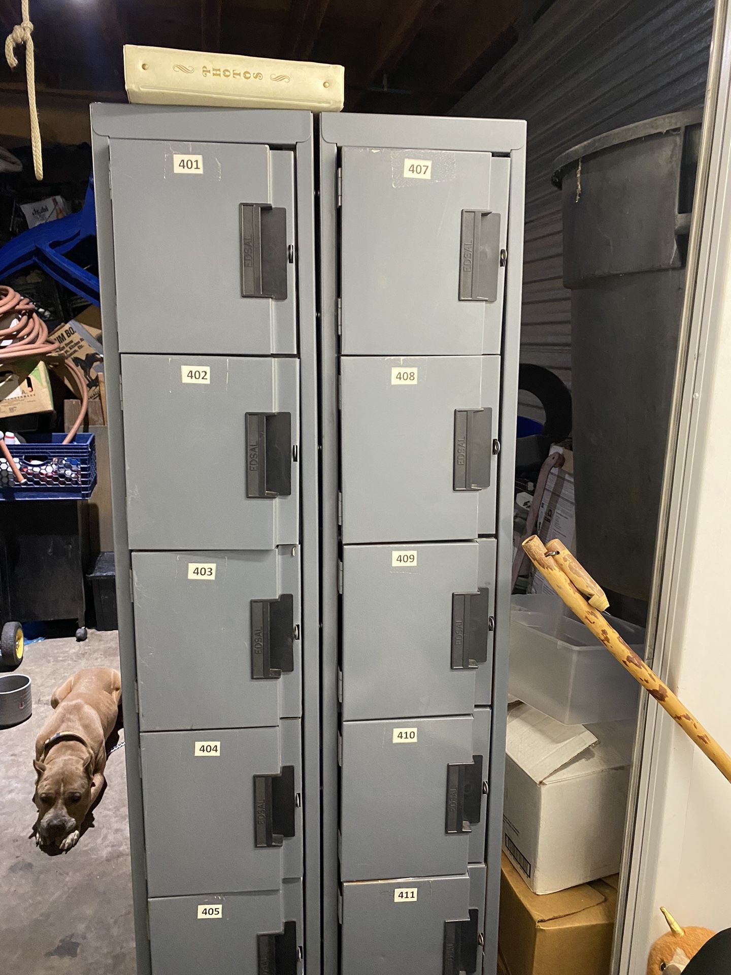 2 EDSAL 6 Hole Metal Locker